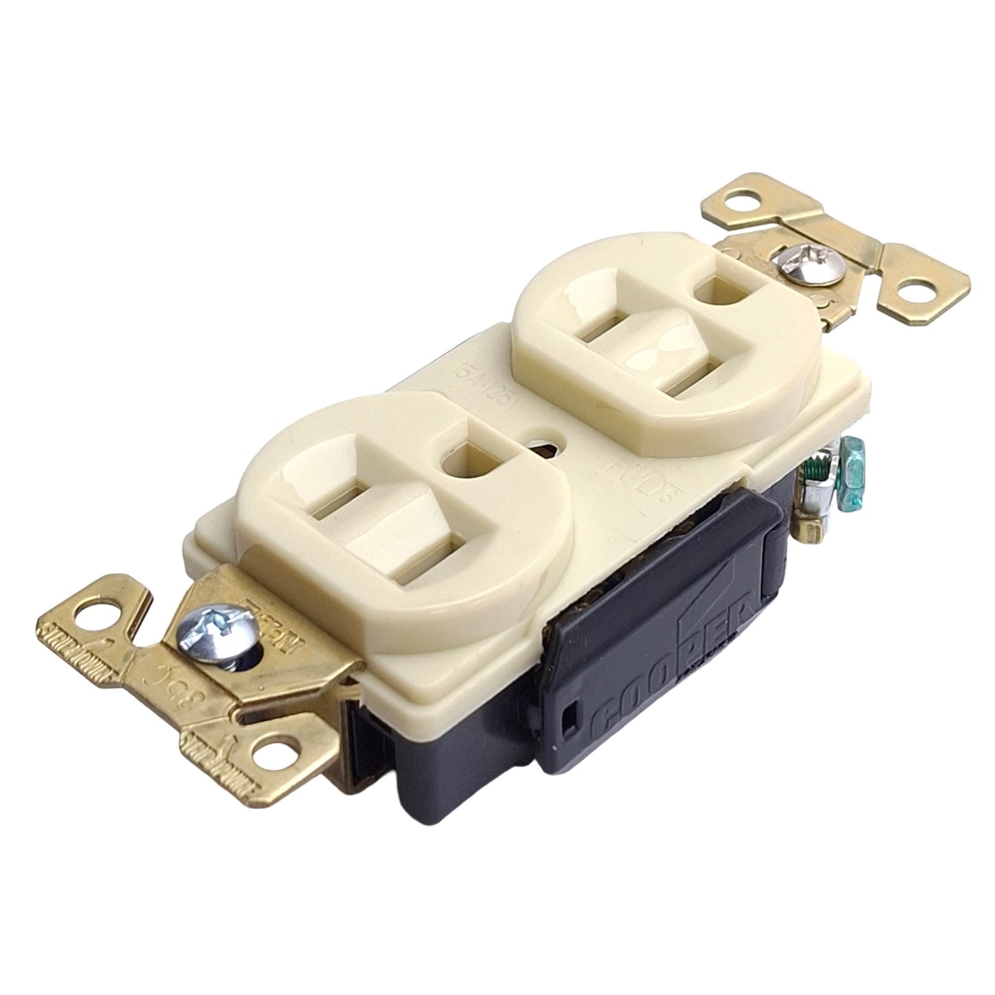 Used Lot of 3 Eaton AH5262V Arrow Hart Duplex Receptacle, Ivory, 125V 15A, 15-5R