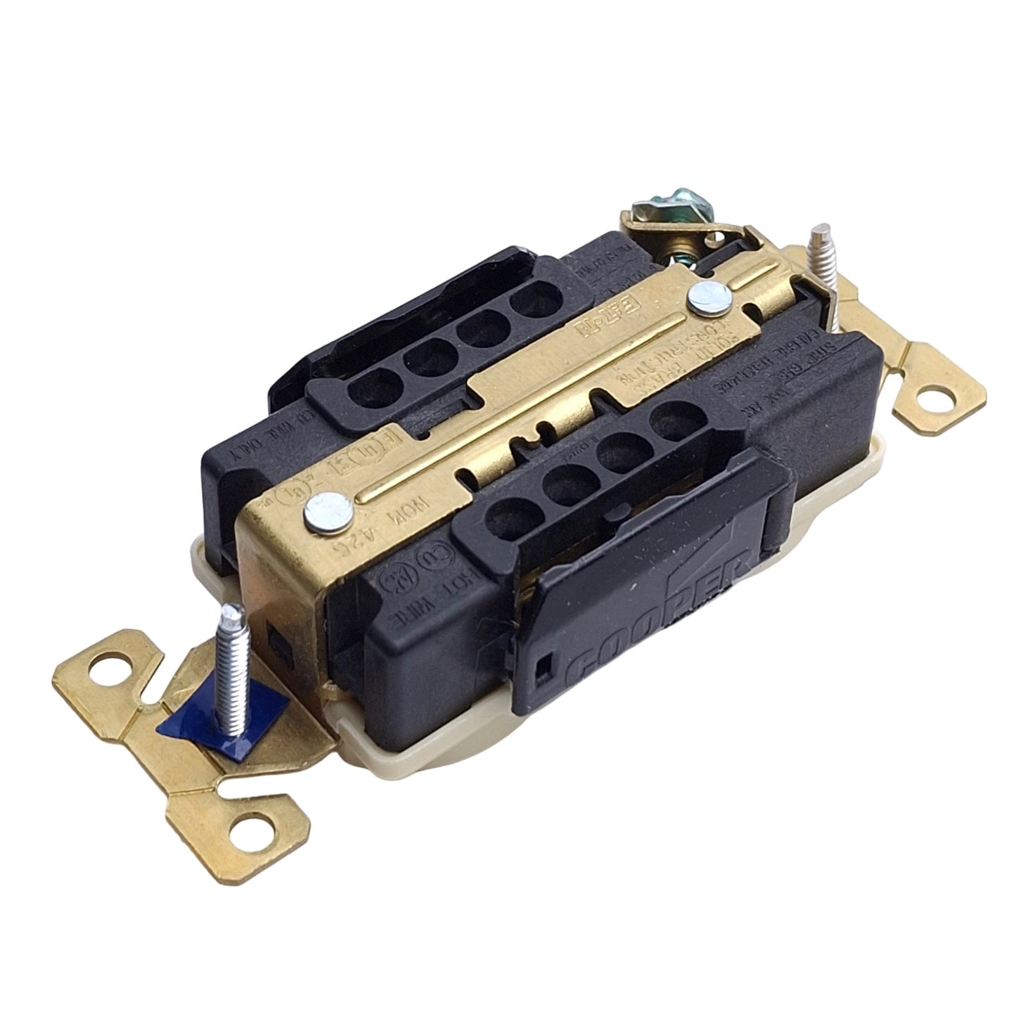 Used Lot of 3 Eaton AH5262V Arrow Hart Duplex Receptacle, Ivory, 125V 15A, 15-5R