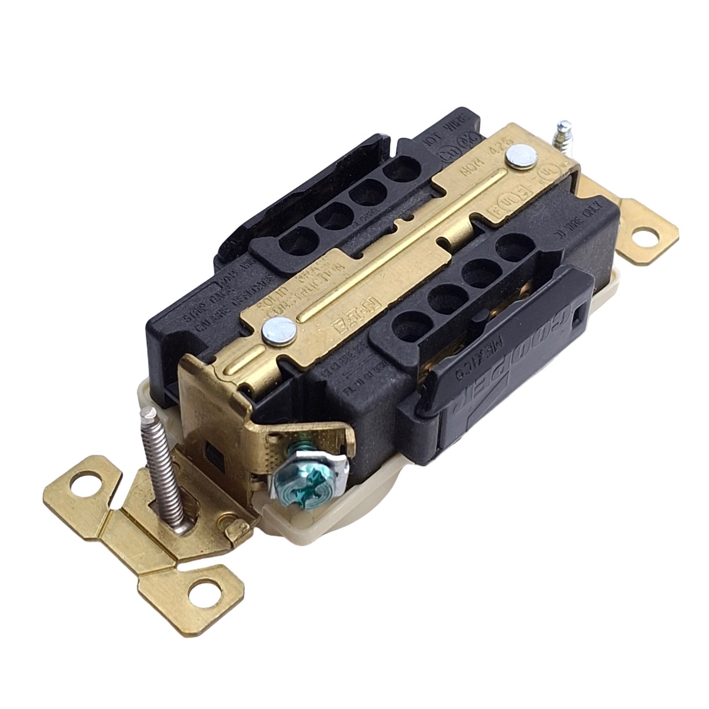 Used Lot of 3 Eaton AH5262V Arrow Hart Duplex Receptacle, Ivory, 125V 15A, 15-5R