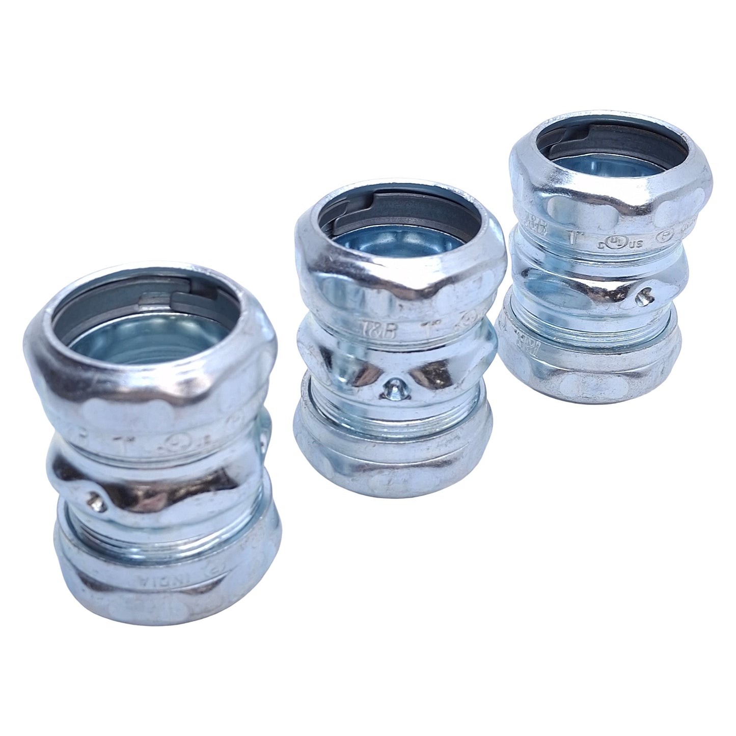 New – Open box Lot of 3 Thomas & Betts 5320 Coupling Use with EMT Conduit 1" Size, Steel