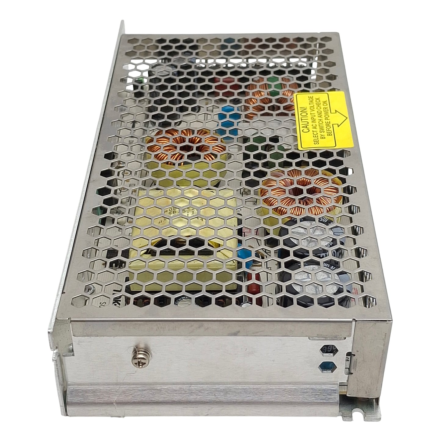 Used TDK-Lambda LS150-12 Power Supply, 120/240VAC In, 12.5A 12VDC Out, DIN Rail