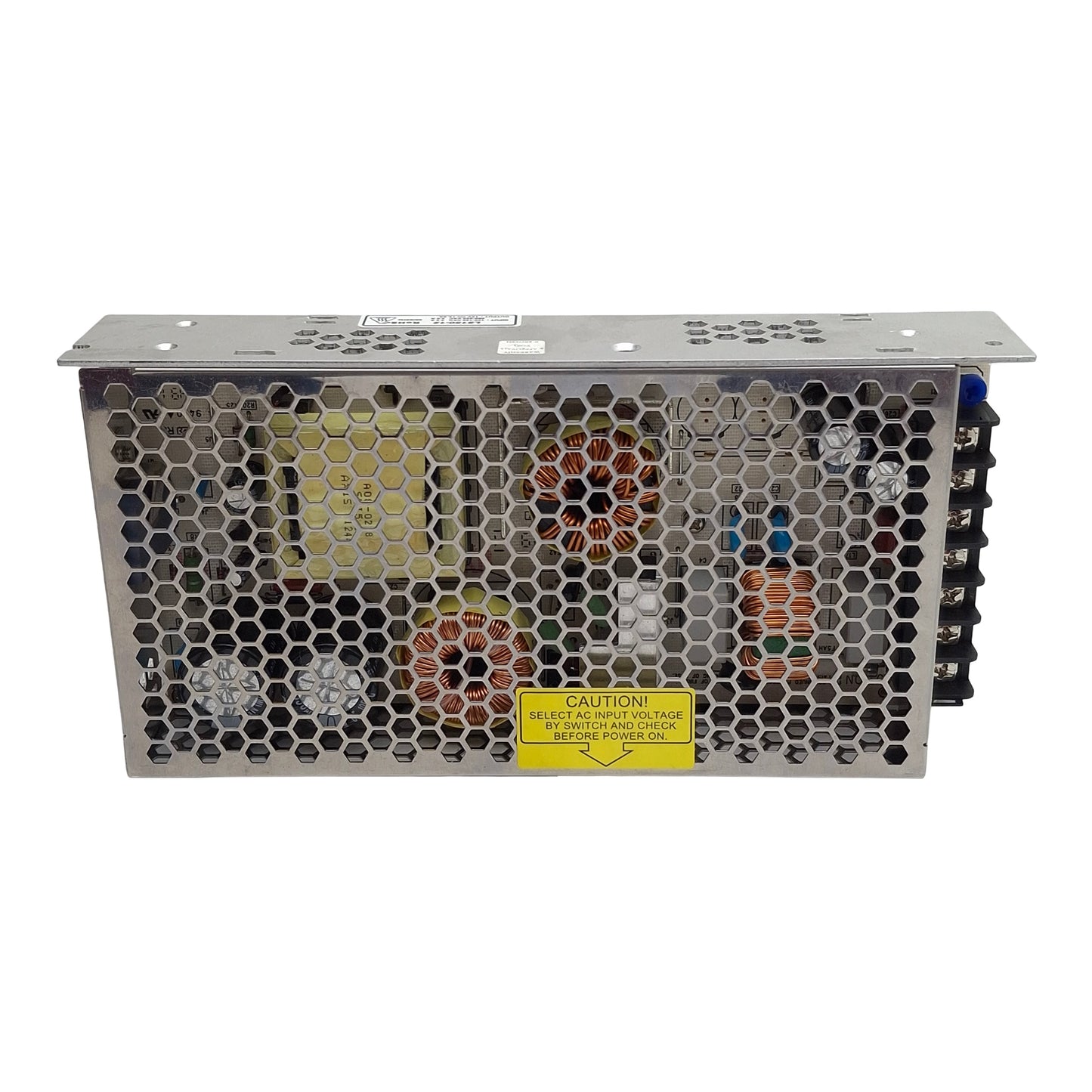 Used TDK-Lambda LS150-12 Power Supply, 120/240VAC In, 12.5A 12VDC Out, DIN Rail