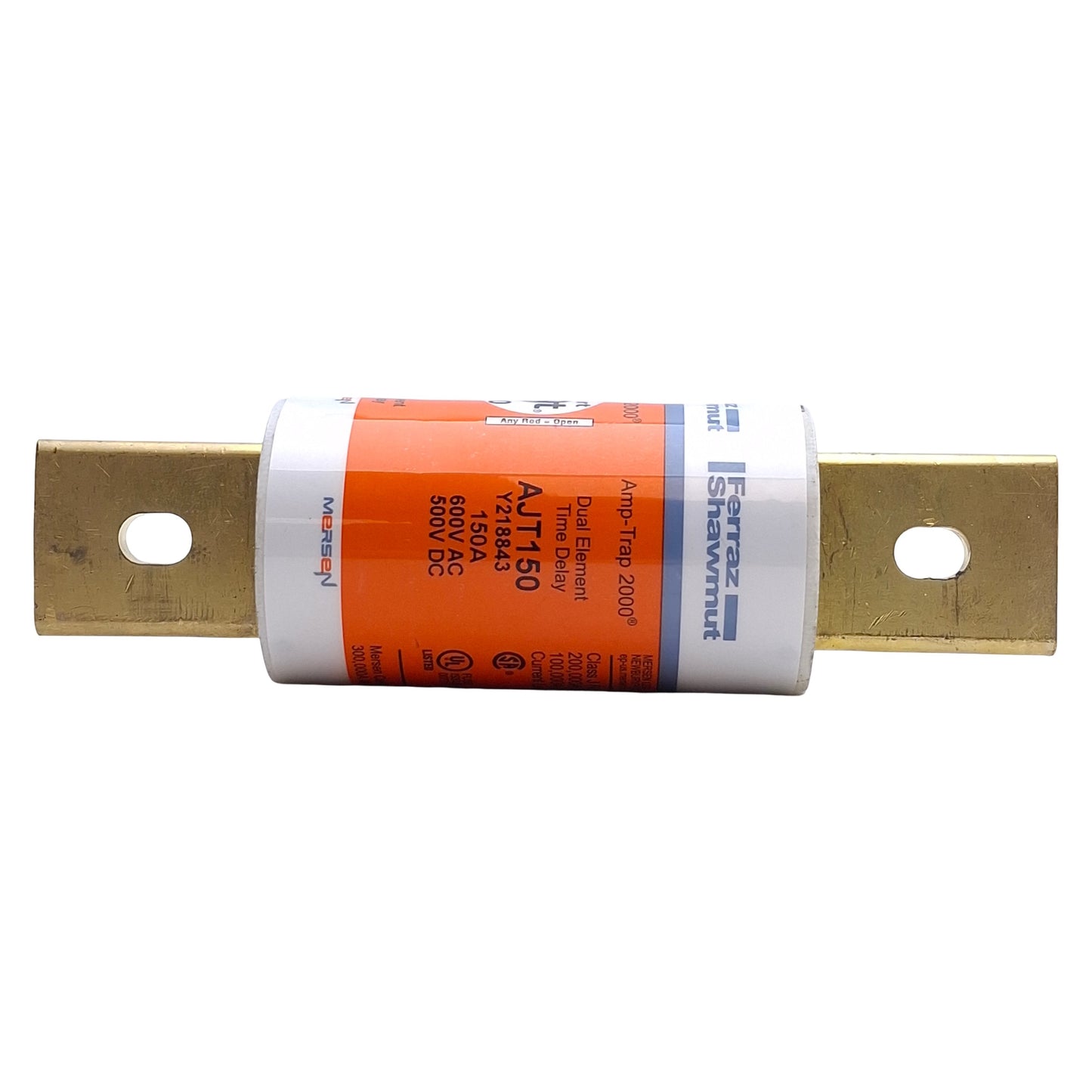 New – Open box Ferraz Shawmut AJT150 Smart Spot Fuse Class J, 150A Current, 600VAC/500VDC