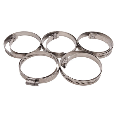 New Lot of 5 Stellar 5416K39 Stainless Steel Worm Drive Hose Clamp, ø5.63-8.50in