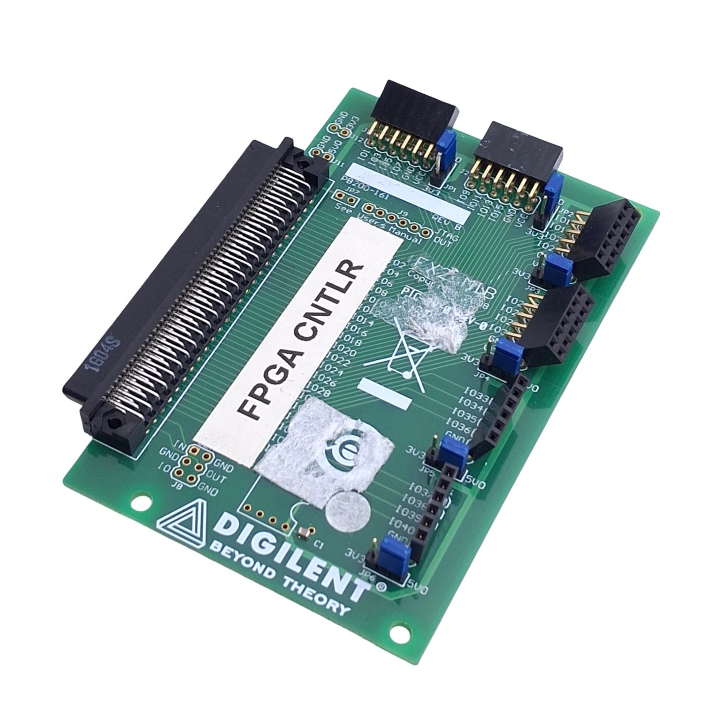 Used Diligent FX2 MIB Module Interface Board, FX2 Peripheral, 6 Pmod Connectors