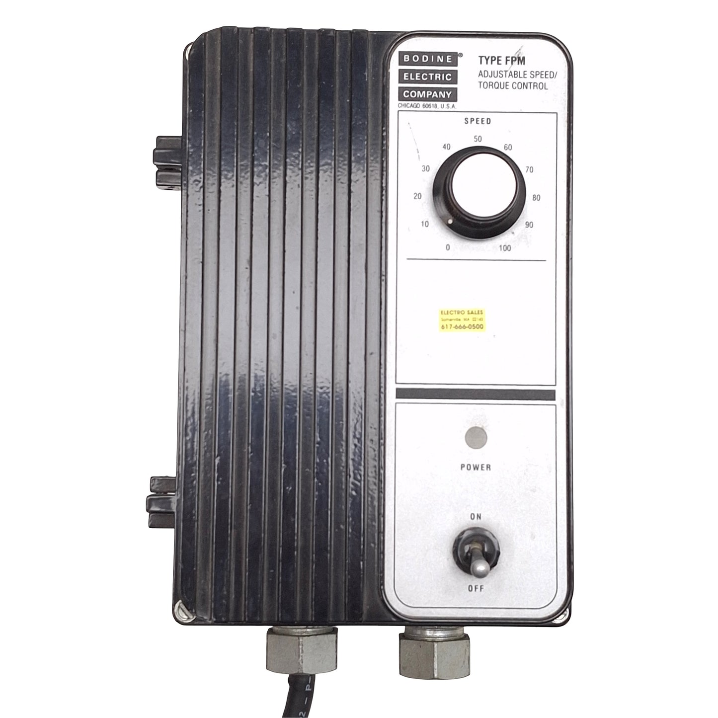 Used Bodine Electric 815 DC Motor Control, 1/17HP, 115VAC Input, 0-130VDC Output