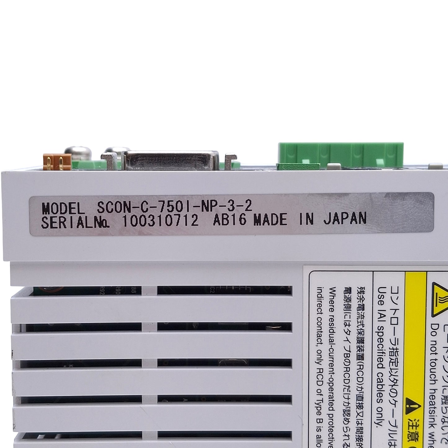 Used IAI SCON-C-7501-NP-3-2 Servo Drive Controller 750W, 200-230VAC In, 0-230VAC Out
