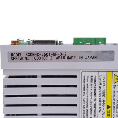 Used IAI SCON-C-7501-NP-3-2 Servo Drive Controller 750W, 200-230VAC In, 0-230VAC Out