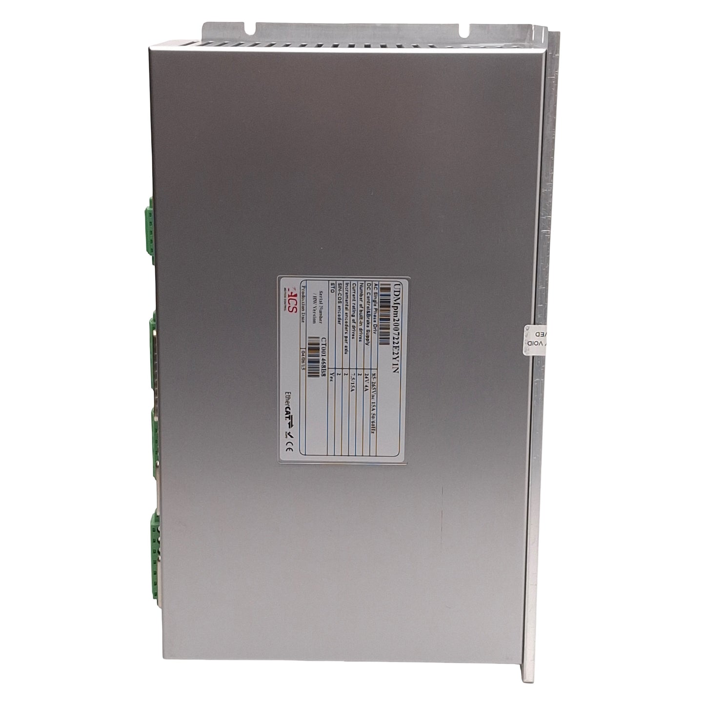 Used ACS UDMpm200722E2Y1N Universal Drive Module, 1 or 2 Axis, 1.6kW, 85-265VAC 15A