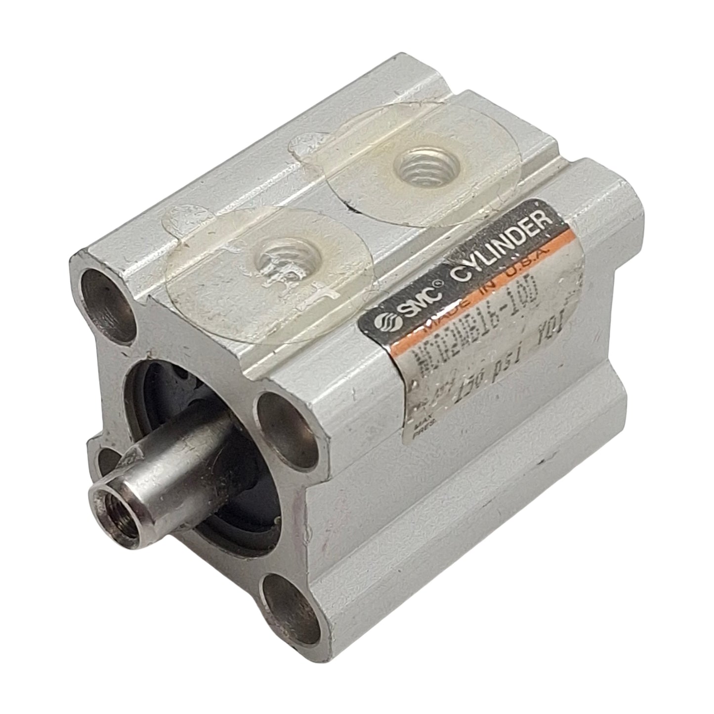 Used SMC NCQ2WB16-10D Compact Cylinder, ø16mm Bore, 10mm Stroke, M5x0.8, 150psi