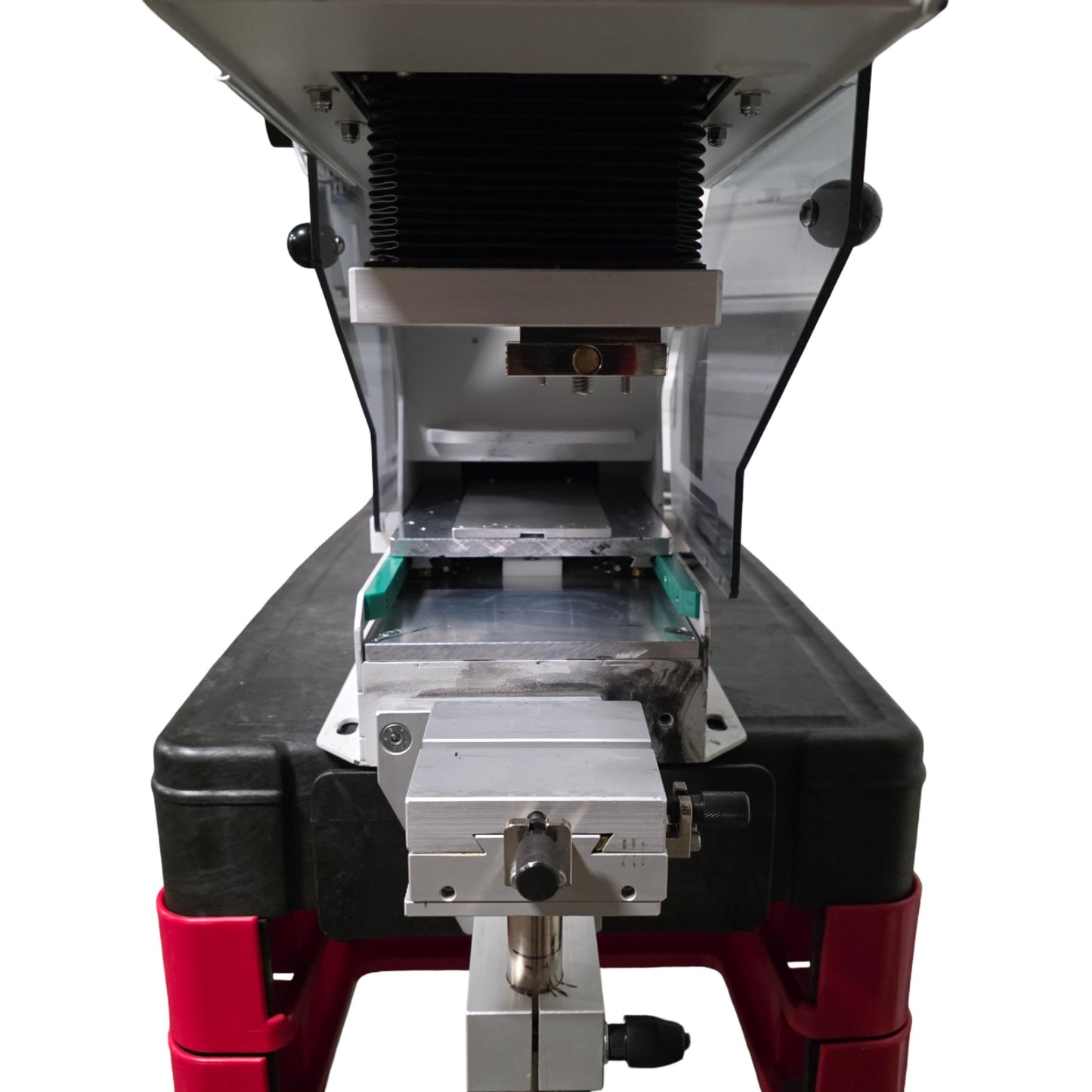 Used Comec KP05 Mini Print Pad Printing Machine 100x200mm Cliché 75mm Area 110VAC 2A