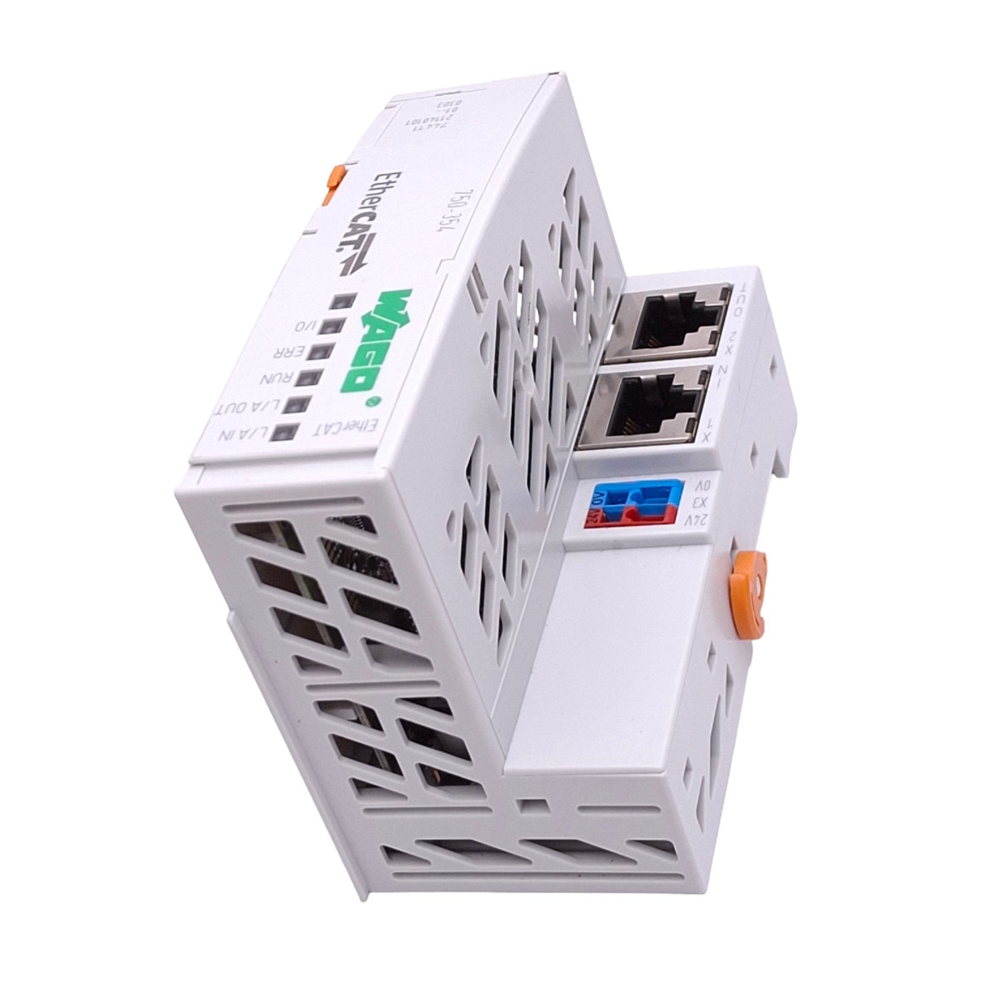 Used Wago 750-354 EtherCAT Ethernet Fieldbus Coupler, 100Mbit/s 2-Port RJ45, 24VDC