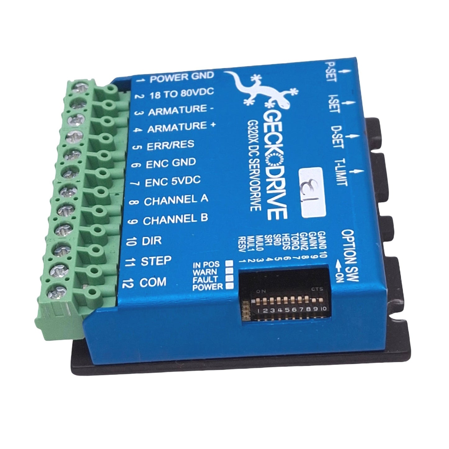 Used Gecko Drive G320X DC Servo Drive for Brushed DC Motor, 18-80VDC 0-20A Max