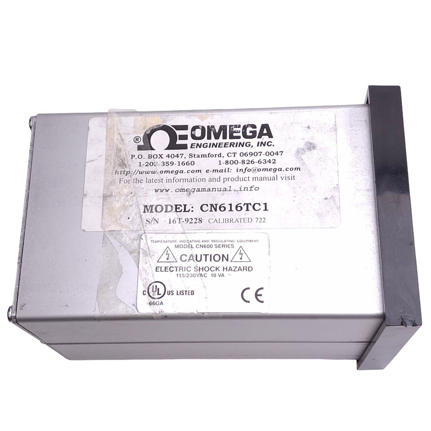 Used OMEGA CN616TC1 Digital PID Temperature Controller, 120/240VAC, 1/4 DIN
