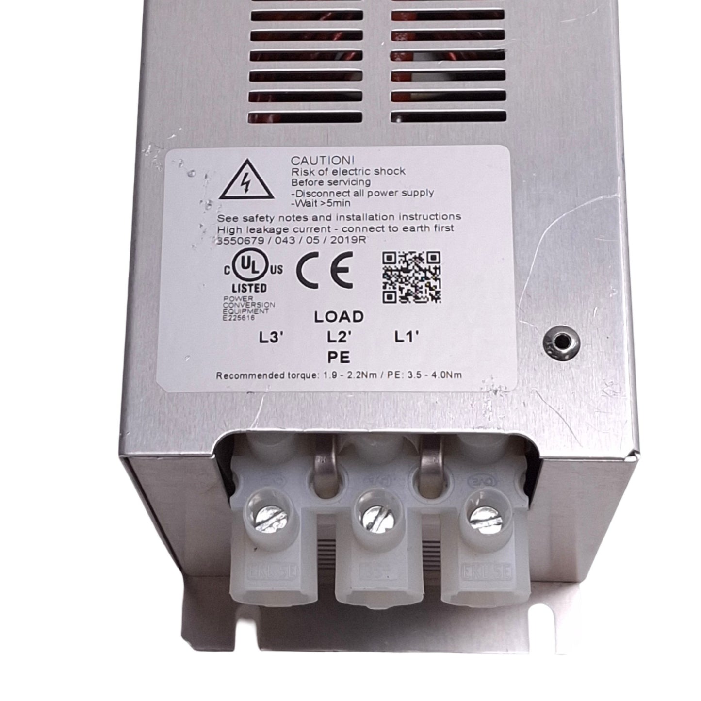 Used B&R 8B0F0550H000.000-1 Passive Line Filter, 3-Phase 520/300VAC, 55A Max