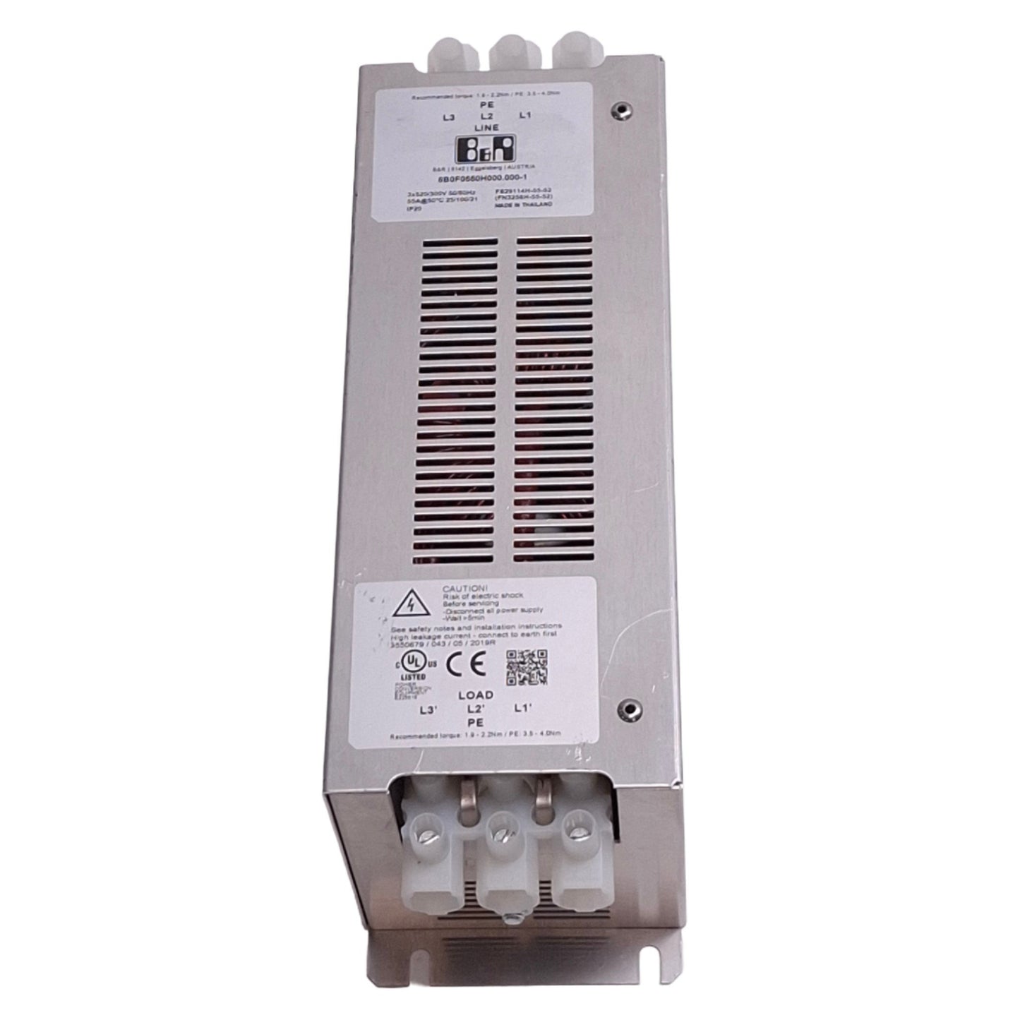 Used B&R 8B0F0550H000.000-1 Passive Line Filter, 3-Phase 520/300VAC, 55A Max