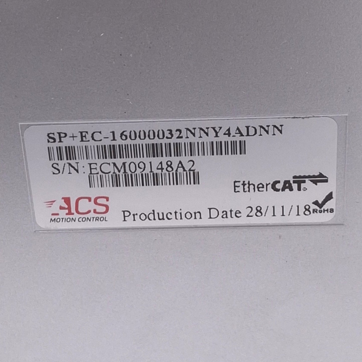Used ACS Motion Control SP+EC-16000032NNY4ADNN SPiiPlusEC Motion Controller, 16-Axis