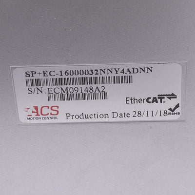 Used ACS Motion Control SP+EC-16000032NNY4ADNN SPiiPlusEC Motion Controller, 16-Axis