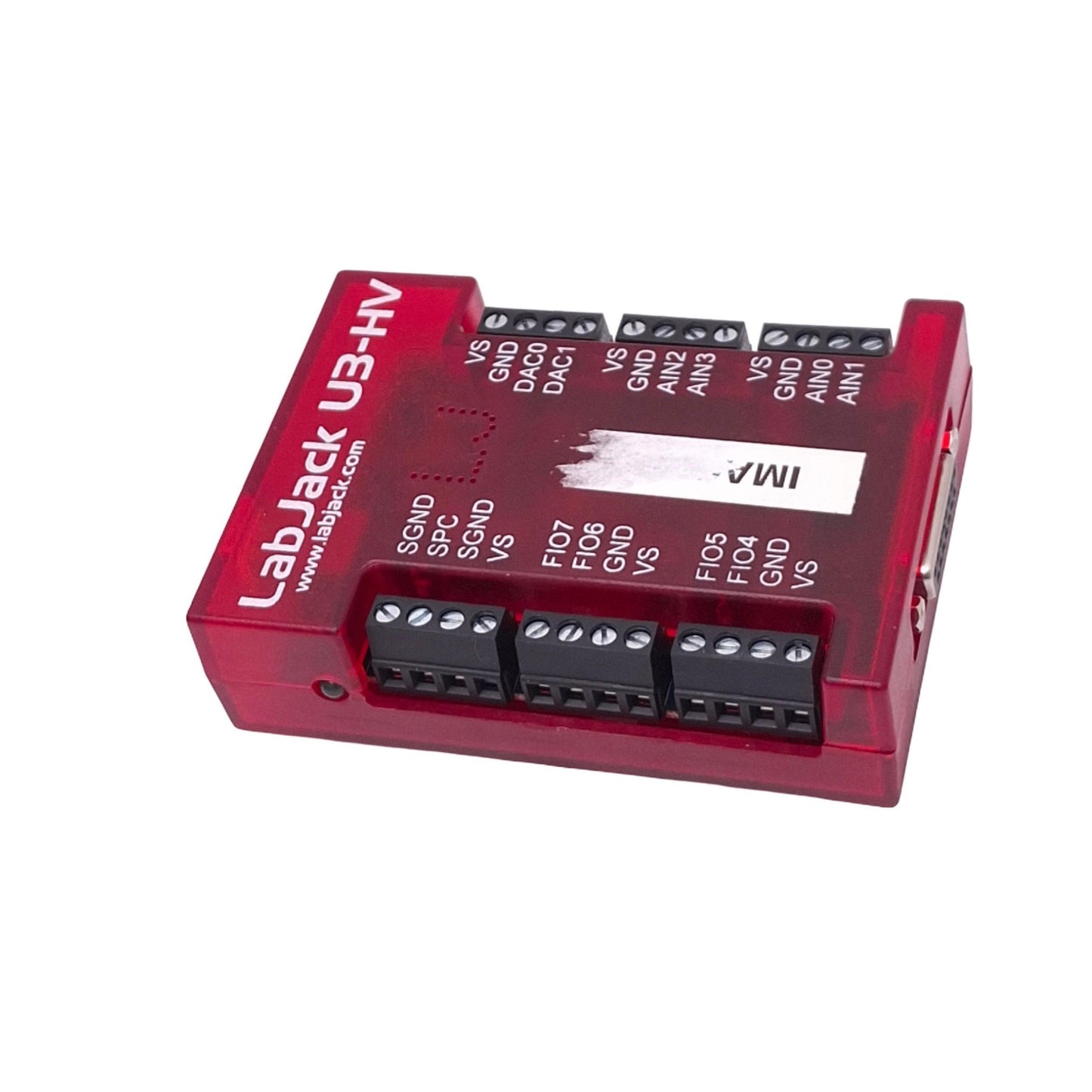 Used LabJack U3-HV Multifunction USB Data Acquisition Module, USB-B, DB15F, 0-5VDC