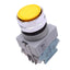Used IDEC ABW120-Y Yellow Momentary Push Button Switch, ø22mm, 2NO, 600VAC 10A Max