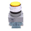 Used IDEC ABW120-Y Yellow Momentary Push Button Switch, ø22mm, 2NO, 600VAC 10A Max