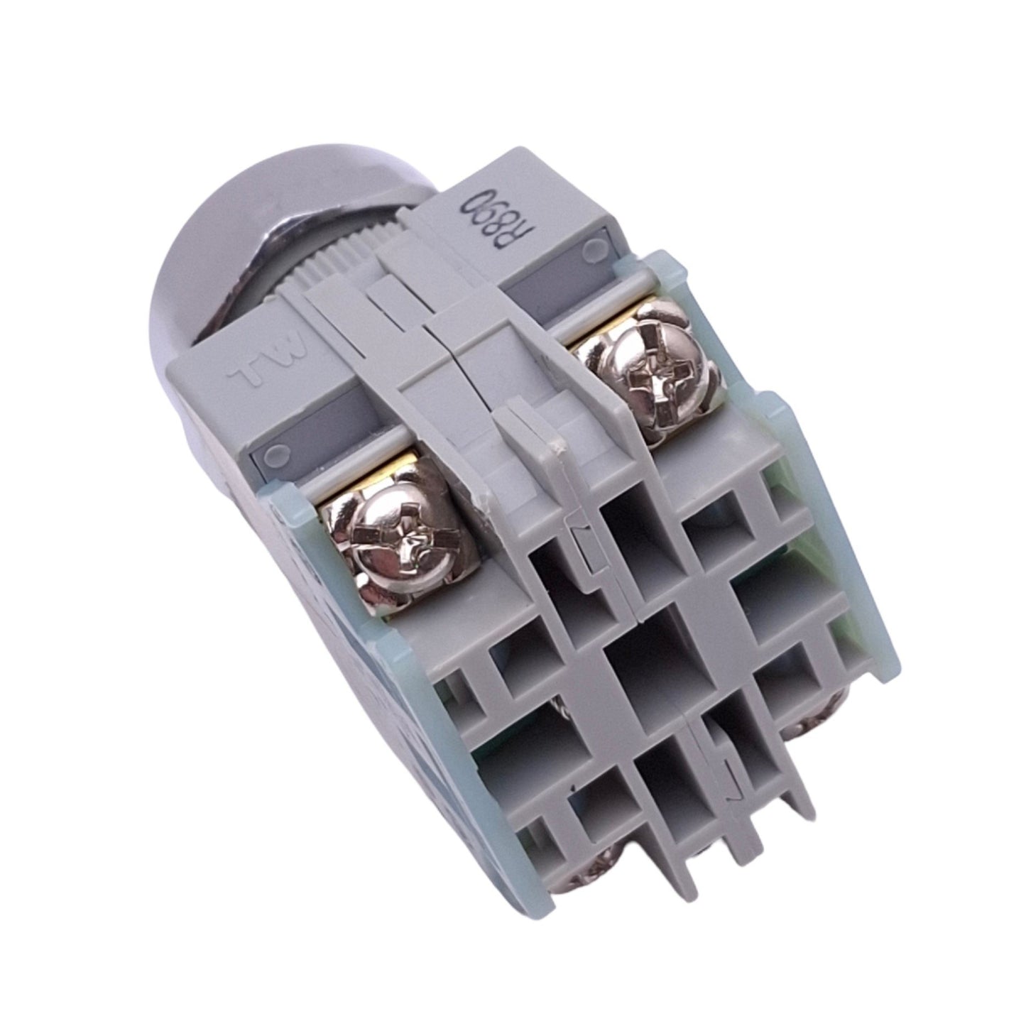 Used IDEC ABW120-Y Yellow Momentary Push Button Switch, ø22mm, 2NO, 600VAC 10A Max
