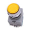 Used IDEC ABW120-Y Yellow Momentary Push Button Switch, ø22mm, 2NO, 600VAC 10A Max