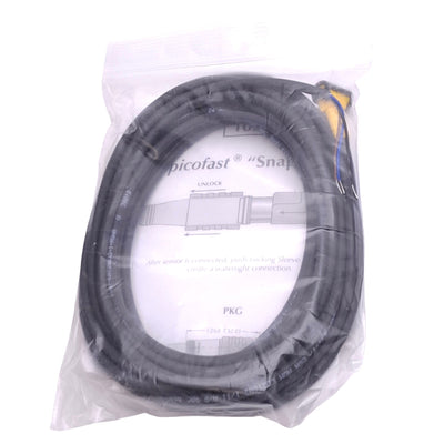 New Turck PKW 3Z-6/S90/SV PicoFast Sensor Cable, M8 3-Pin, 125VAC/DC, 6m Length