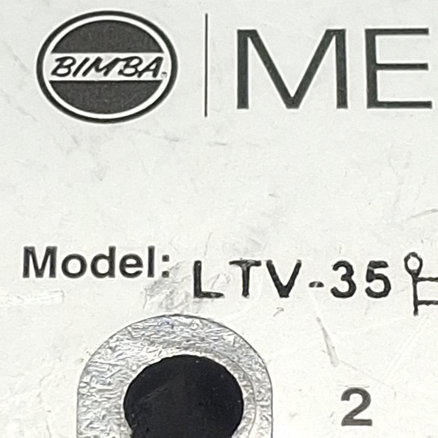 Used Bimba Mead LTV-35 Toggle Control Valve, 5/4-Way, 1/8in NPT, 25-125psi, 0.18Cv