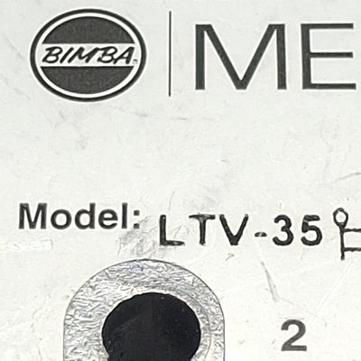 Used Bimba Mead LTV-35 Toggle Control Valve, 5/4-Way, 1/8in NPT, 25-125psi, 0.18Cv