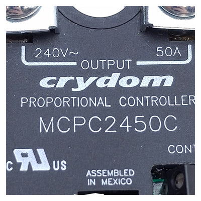 Used Crydom MCPC2450C Proportional Controller 180-280VAC, 50A, 0-10VDC Control Signal