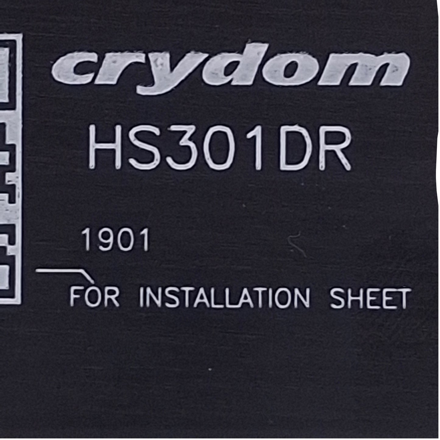 Used Crydom HS301DR Heat Sink DIN Or Panel Mount, Aluminum, 3.19"x1.77"x1.57"