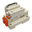Used SMC SS5V1-GCI06 Solenoid Valve Manifold Base End, DB25 Male, 5/16in, 5/32in P2C