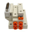Used SMC SS5V1-GCI06 Solenoid Valve Manifold Base End, DB25 Male, 5/16in, 5/32in P2C