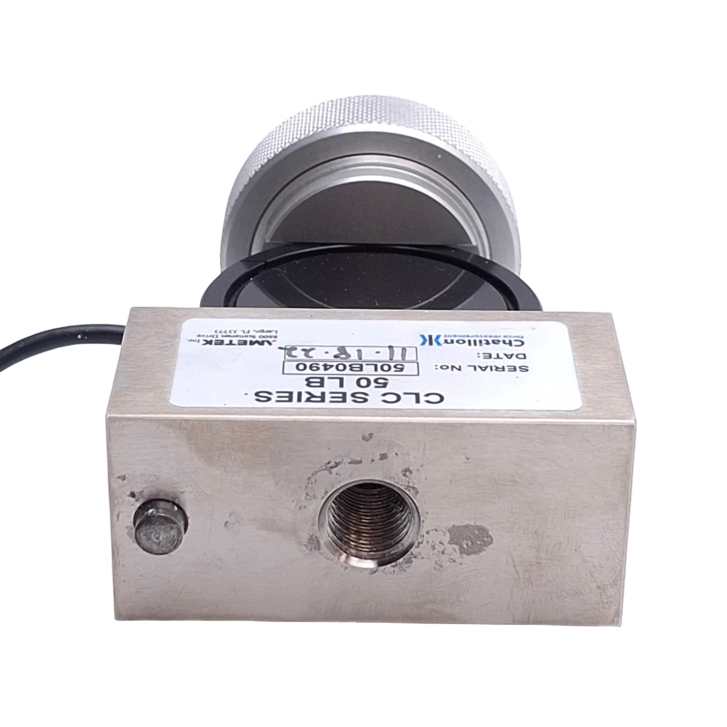 Used Ametek Chantillon CLC-0050 Load Cell For CS Series Test System, 50lbs Capacity