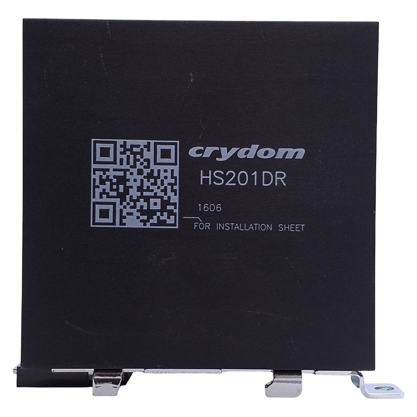 Used Crydom HS201DR Heat Sink DIN or Panel Mount, Aluminum, 3.82"x1.77"x3.15"