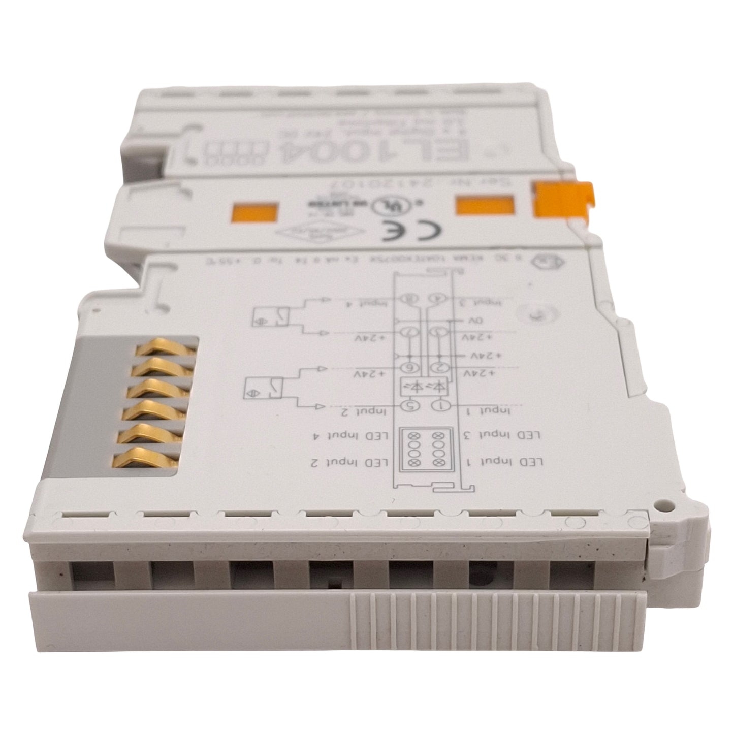 Used Beckhoff EL1004 EtherCAT Terminal, 4-Channel Digital Input, 3ms Filter, 24VDC