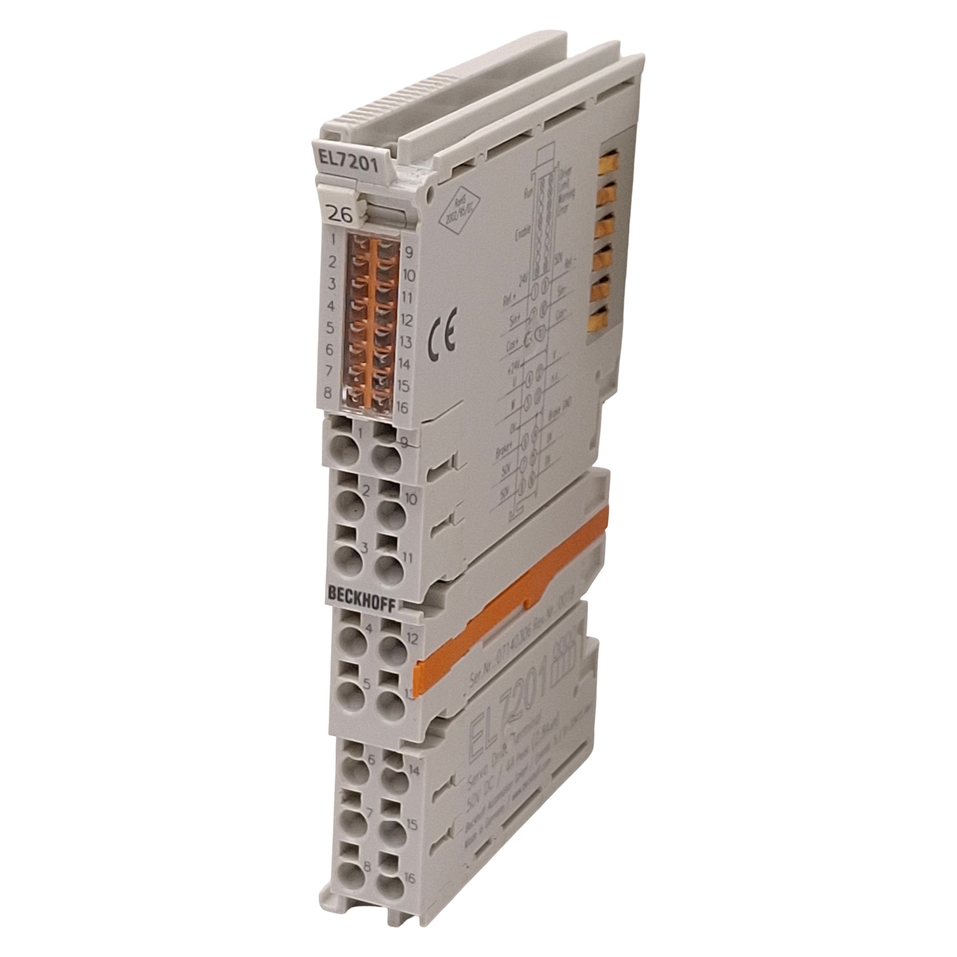 Beckhoff EL7201 EtherCAT Terminal, 1-Channel Servo Motor Interface, 50 ...