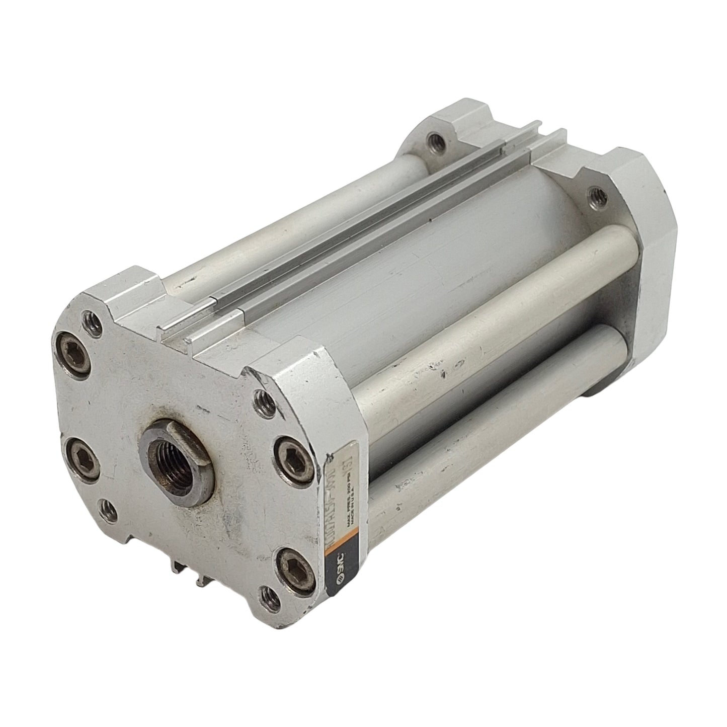 Used SMC NCDQ7A150-300D Compact Cylinder ø1-1/2in Bore, 3in Stroke, 1/8in NPT, 200psi