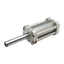 Used SMC NCDQ7A150-300D Compact Cylinder ø1-1/2in Bore, 3in Stroke, 1/8in NPT, 200psi