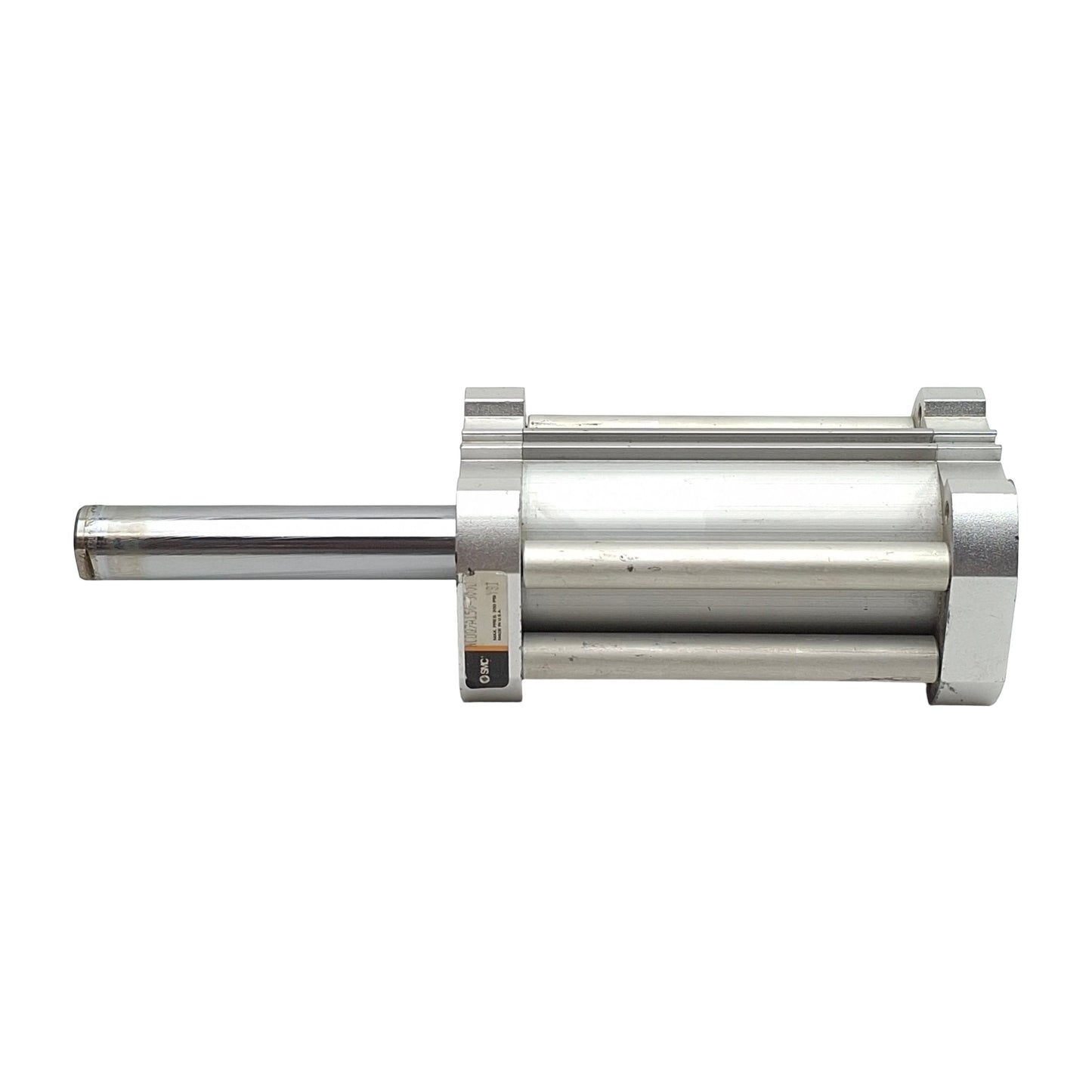 Used SMC NCDQ7A150-300D Compact Cylinder ø1-1/2in Bore, 3in Stroke, 1/8in NPT, 200psi