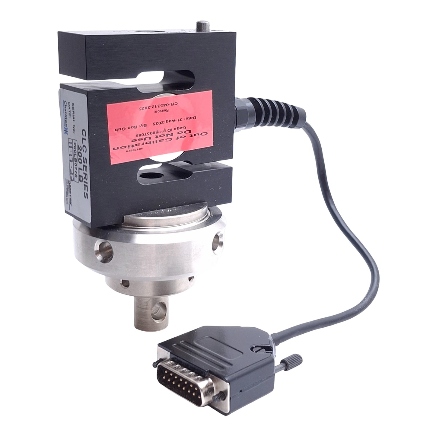 Used Ametek Chantillon CLC-0200 Load Cell For CS Series Test System, 200lbs Capacity