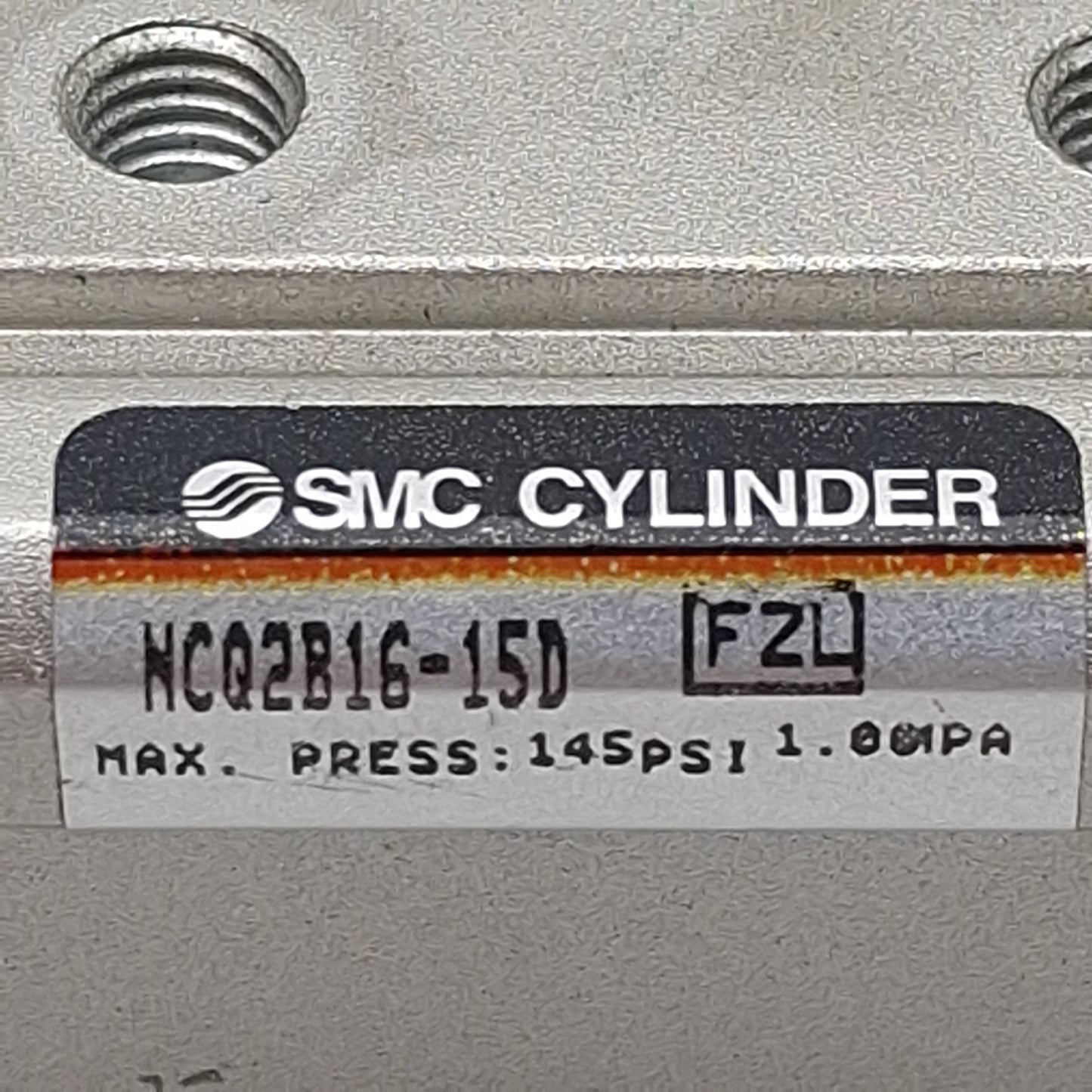 Used Lot of 2 SMC NCQ2B16-15D Compact Cylinder, ø16mm Bore, 15mm Stroke, M5, 1.0MPa