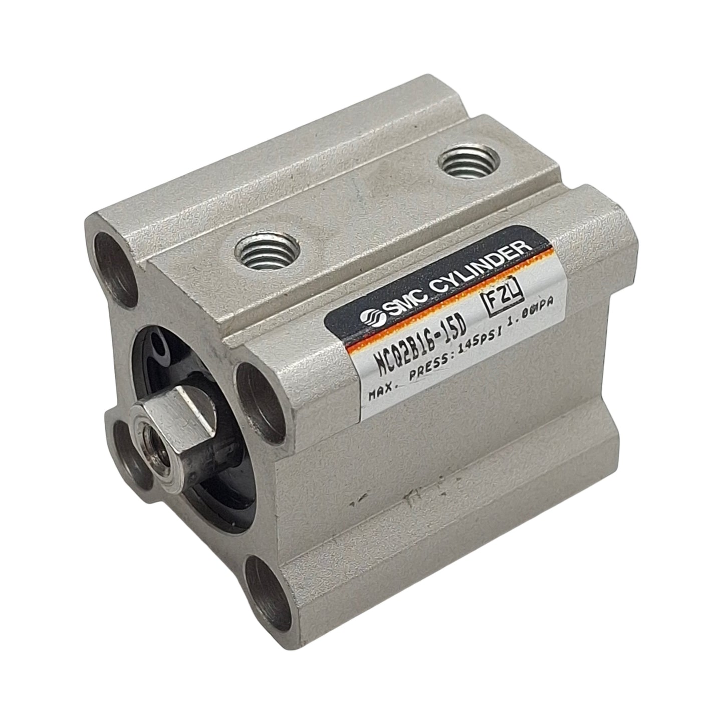 Used Lot of 2 SMC NCQ2B16-15D Compact Cylinder, ø16mm Bore, 15mm Stroke, M5, 1.0MPa