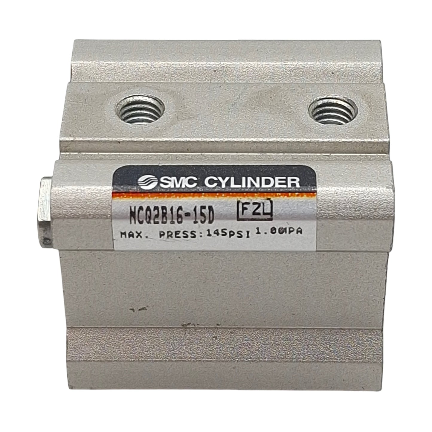 Used Lot of 2 SMC NCQ2B16-15D Compact Cylinder, ø16mm Bore, 15mm Stroke, M5, 1.0MPa