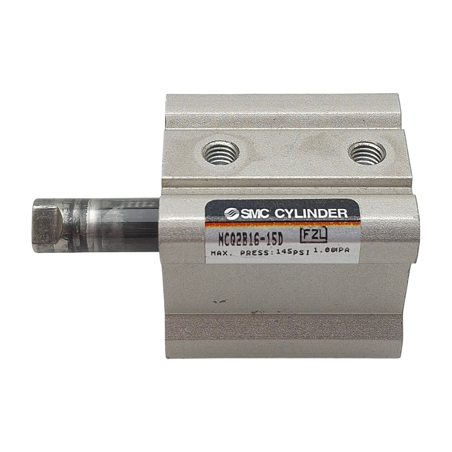 Used Lot of 2 SMC NCQ2B16-15D Compact Cylinder, ø16mm Bore, 15mm Stroke, M5, 1.0MPa