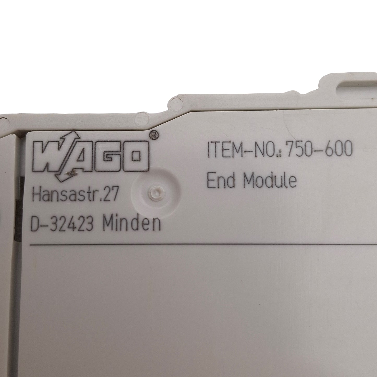 Used Lot of 3 Wago 750-600 End Module For Fieldbus Node Assembly 750-Series DIN Rail