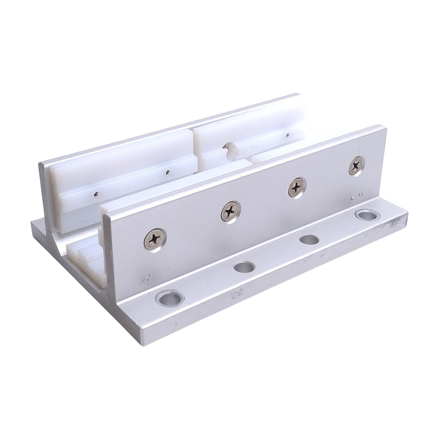 Used 80/20 6826 Double Flange Long Linear Bearing, 15 Series, 3-Slot Mount, *Hole*