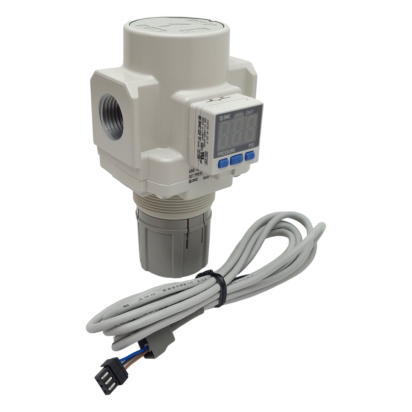 New SMC AR40-N04E1-Z-B Pneumatic Regulator, 1.0MPa Max, 0.05-0.85MPa Set, 1/2in NPT