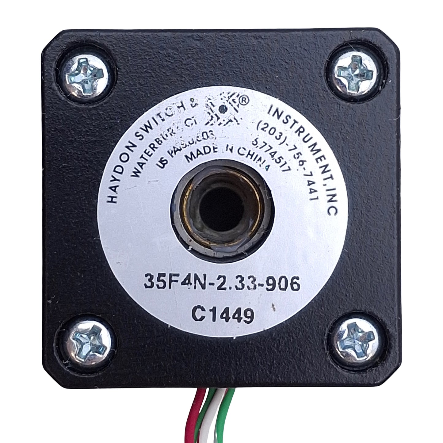 Used AMETEK 35F4N-2.33-907 Hybrid Linear Actuator 2.33VDC, 1.25A, 0.00012in Lead